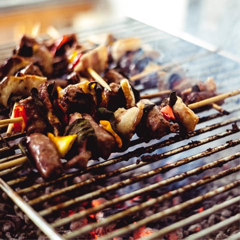 Grill up a fresh, wholesome lunch on the barbecue in the afternoon
