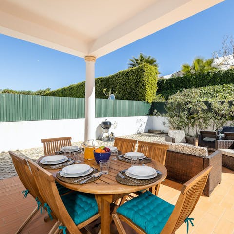 Fire up the barbecue and dine alfresco