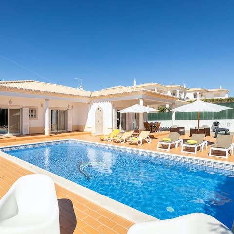 Cool off by diving into your private pool – it's the best way to begin each day
