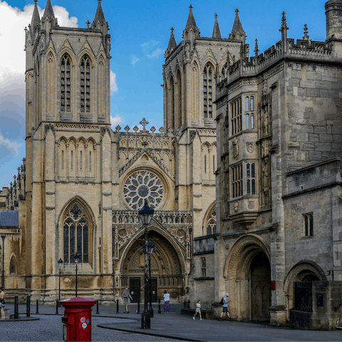 Check out Bristol Cathedral – it's nineteen minutes away