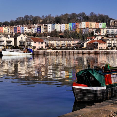 Stroll around the Floating Harbour – it's a twenty-one-minute walk