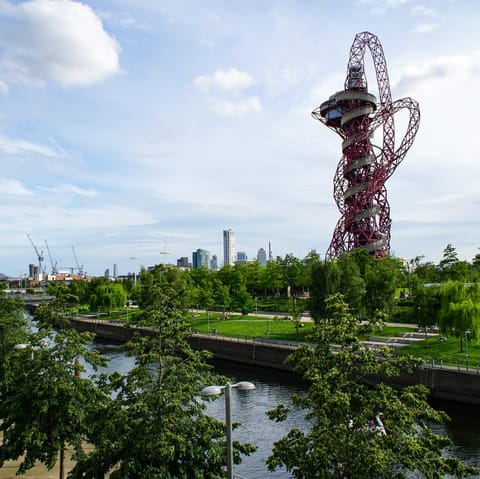 Walk to the Olympic Park in four minutes and go up The ArcelorMittal Orbit