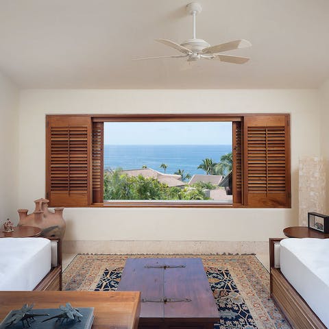 Wake up to wonderful ocean views